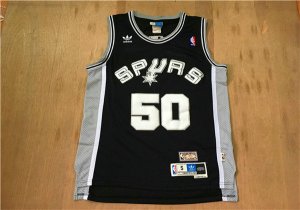 Maillot De Basket San Antonio Spurs David Robinson 50 Engrener Noir